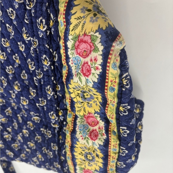 Vera Bradley Cottagecore Royal Blue Flower Double handle shoulder bag - Picture 5 of 11